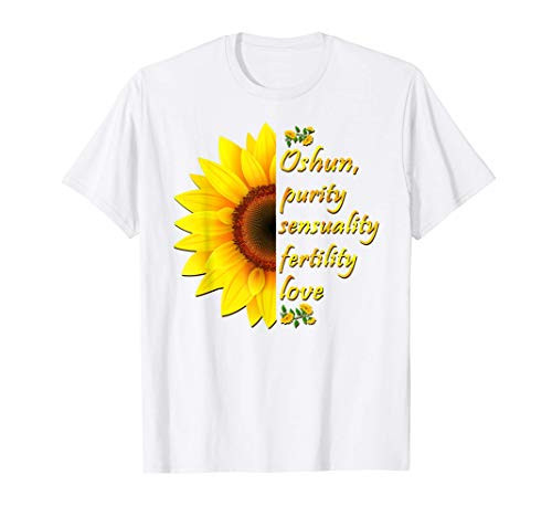 Oshun Orishas Goddess Oxum Ifa Yoruba Religion Gift T-Shirt T-Shirt