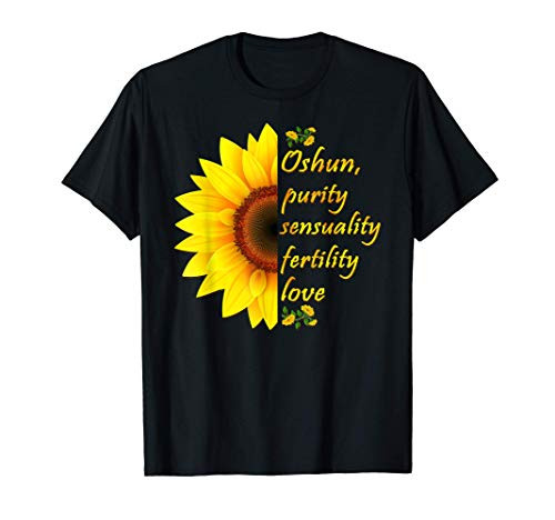 Oshun Orishas Goddess Oxum Ifa Yoruba Religion Gift T-Shirt