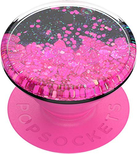 PopSockets PopGrip with Swappable Top for Phones and Tablets - Neon Pink Tidepool