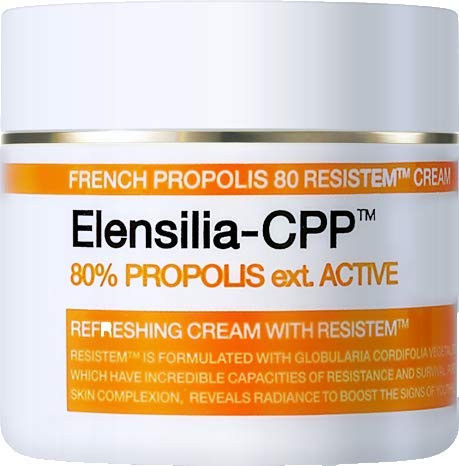 Elensilia CPP French Propolis 80 Resistem Facial Refreshing Cream 50 Gram1_76 Ounce Korean Beauty Skincare Cream Made in Korea 1Pack
