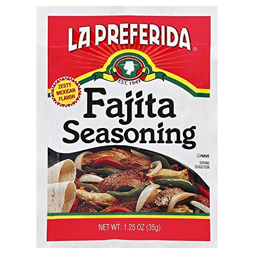 La Preferida Mexican Foods Fajita Seasoning 1_25 OZ Pack - 12