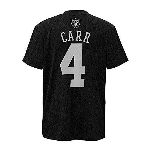 Derek Carr Oakland Raiders 4 Black Youth Performance Name   Number Shirt X-Large 1820