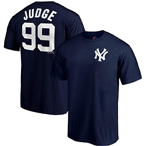 MLB Boys Youth 8-20 Team Color Official Player Name   Number T-Shirt Aaron Judge New York Yankees Youth Large 14-16