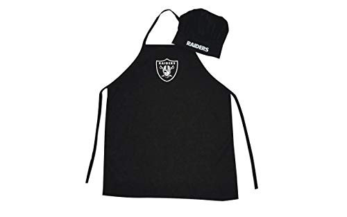 PSG NFL Apron Chef Hat Set for Men Women NFL Football Sport Fan Cook BBQ Tailgate Tailgating Oakland Raiders PSG NFL Apron Chef Hat Set for Men Women NFL Football Sport Fan Cook BBQ Tailgate Tailgating Oakland Raiders