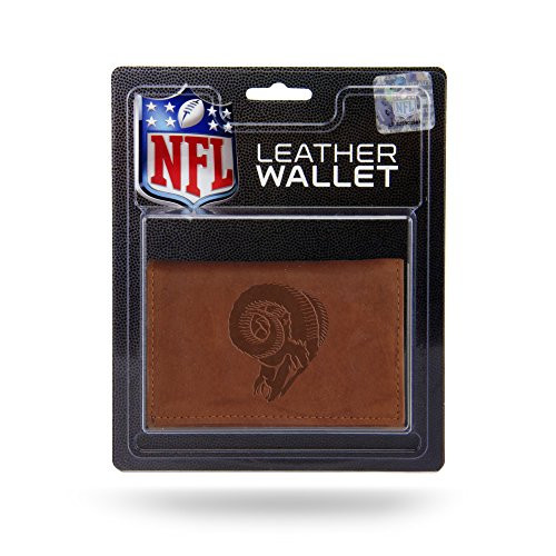 NFL Rico Industries Leather Trifold Wallet with Man Made Interior Los Angeles Rams - Retro