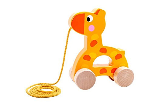 Tooky Toy Giraffe Pull Along Children Toys
