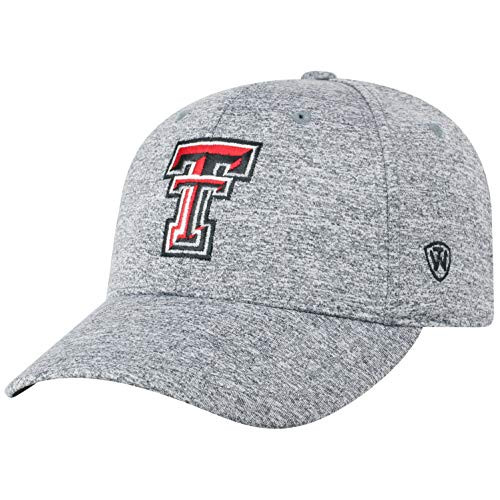 Top of the World Texas Tech Red Raiders Mens Adjustable Steam Charcoal Icon hat Adjustable