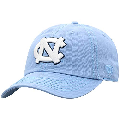 Top of the World North Carolina Tar Heels Mens Relaxed Fit Adjustable Hat Team Color Primary Icon Adjustable