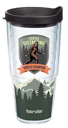 Tervis 1366014 social Distancing Yeti Insulated Tumbler 24oz Clear - Tritan