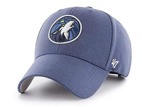 47 Minnesota Timberwolves MVP Hat Structured Adjustable Cap Timber Blue