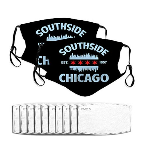 NYNELSONG Adjustable Earloop Face Anti Dust Mouth Shield for Men Women Southside Chicago Flag NYNELSONG Adjustable Earloop Face Anti Dust Mouth Shield for Men Women Southside Chicago Flag