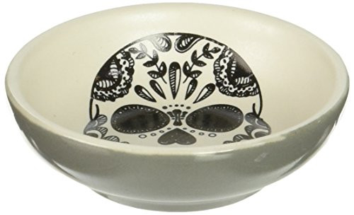 Karma Gifts Black & White Trinket Bowl, Sugar Skull