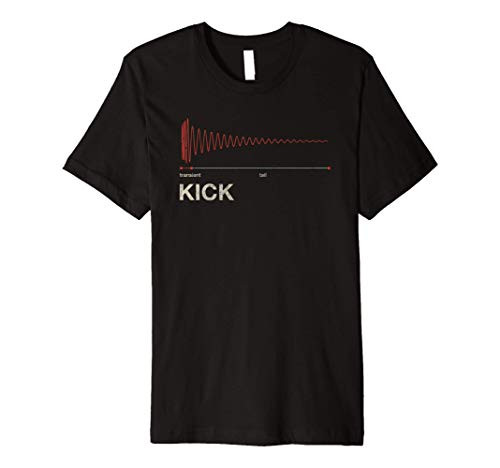 Kick Snare DAW Producer Studio Audio Wave Gear VST Synth Premium T-Shirt