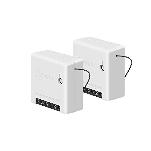 2-Pack SONOFF Mini 10A Smart WiFi Wireless Light Switch Universal DIY Module for Smart Home Automation Solution Works with Alexa   Google Home Assistant No Hub Required