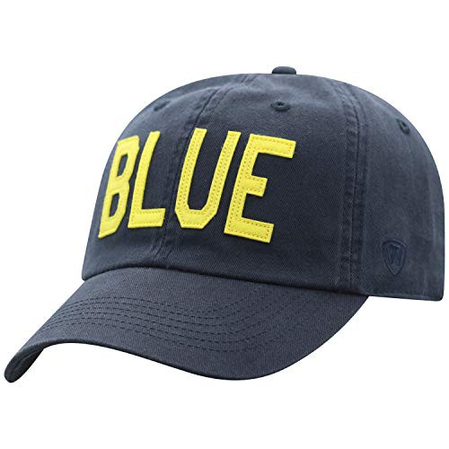 Top of the World NCAA-Cotton Crew-District-Big Letters-Adjustable Strapback-Hat Cap-Michigan Wolverines Adjustable Top of the World NCAA-Cotton Crew-District-Big Letters-Adjustable Strapback-Hat Cap-Michigan Wolverines Adjustable