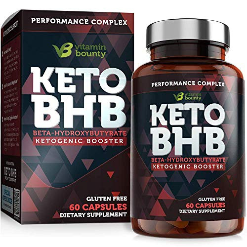 Keto BHB Exogenous Ketone Supplement - Beta Hydroxybutyrate Ketone Salt Keto Pills - 60 Capsules