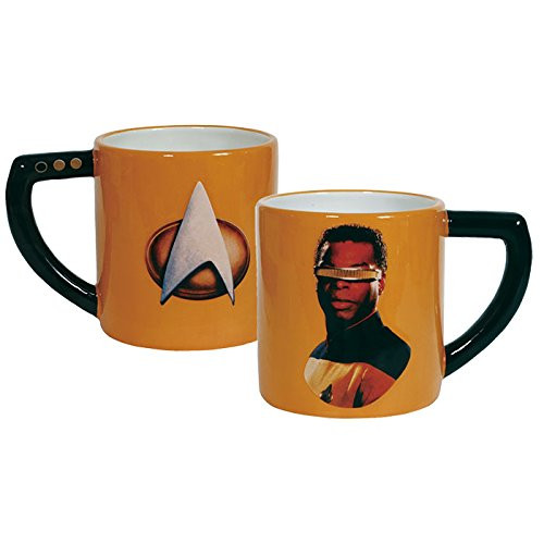 Westland Giftware Ceramic Mug, Geordie La Forge, 16 oz., Multicolor