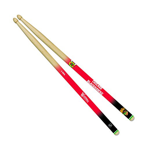 Woodrow Guitar by The Sports Vault NHL Chicago Blackhawks Drum Sticks Woodrow Guitar by The Sports Vault NHL Chicago Blackhawks Drum Sticks