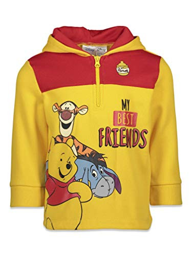 Disney Winnie The Pooh Toddler Boys Fleece Half-Zip Pullover Hoodie 4T