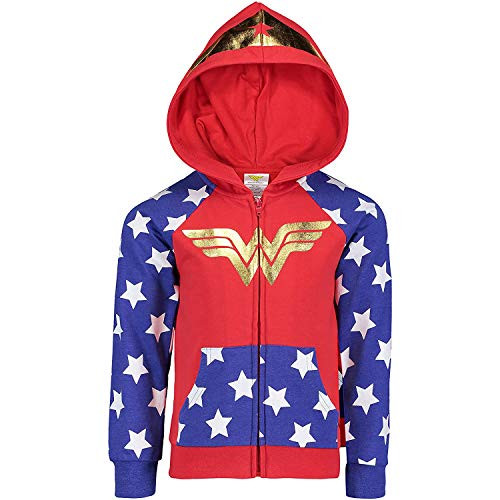 DC Comics Wonder Woman Toddler Girls Fleece Hoodie 3T Red