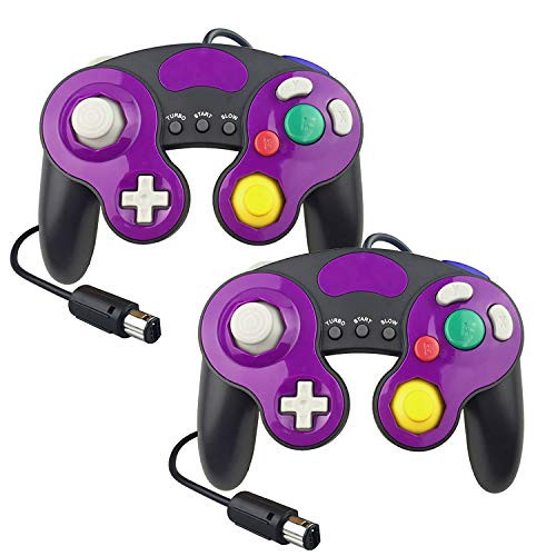YCCTEAM Wired Controllers for Nintendo Switch Gamecube NGC Classic Controller for Gamecube for Ultimate Super Smash Bros 2 Pack