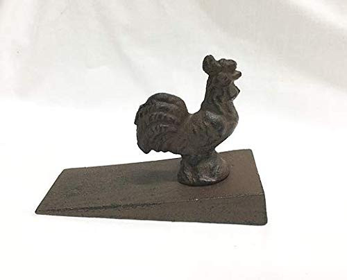 Cast Iron Rooster Door Wedge Stop