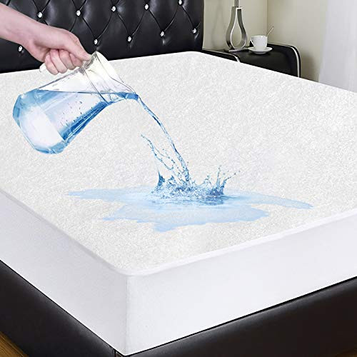 Vipoo Twin Size Mattress Protector Waterproof Breathable Hypoallergenic Mattress Pad Cover Vipoo Twin Size Mattress Protector Waterproof Breathable Hypoallergenic Mattress Pad Cover