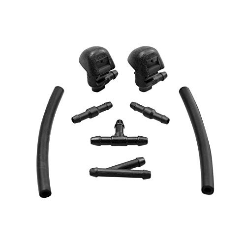 76810-TK8-A01 Direct Replacement for Honda Odyssey 2011 2012 2013 2014 2015 2016 2017 Front Windshield Washer Nozzle Assembly Hood Wiper Washer Nozzle Spray Jet PN 76810TK8A01