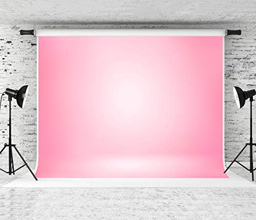 RBQOKJ 7x5ft Pink Gradient Backdrop Abstract Light Pink Photography Background Headshot Portrait Shoot Backdrops for Photographer Photo Studio Prop