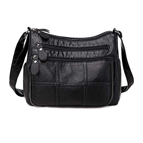 Oichy Crossbody Bags for Women Lightweight Medium Shoulder Bags Travel Multi Pocket Purses and Handbags Pocketbooks Black2 Oichy Crossbody Bags for Women Lightweight Medium Shoulder Bags Travel Multi Pocket Purses and Handbags Pocketbooks Black2