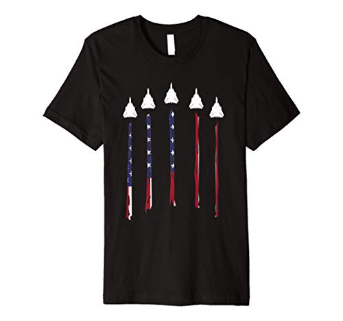 F-14 Tomcat American Flag Premium T-Shirt