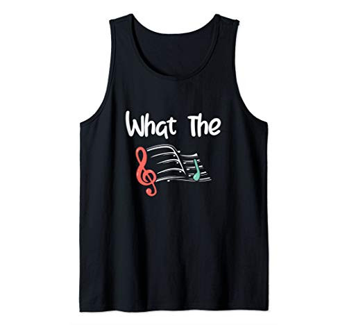 What The F Music Funny Musical Note Key - Humor Gift Tank Top