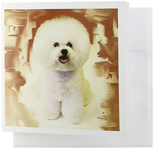 3dRose Bichon Frise - Greeting Cards, 6 x 6 inches, set of 6 (gc_4407_1) 3dRose Bichon Frise - Greeting Cards, 6 x 6 inches, set of 6 (gc_4407_1)
