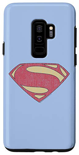 Galaxy S9 Man of Steel Superman New Distessed Shield Case