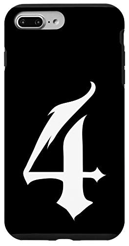 iPhone 7 Plus8 Plus Old English Number 4 or Four Case