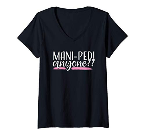 Womens Funny Nail Tech Technician Owner Manicurist Gift for Women V-Neck T-Shirt