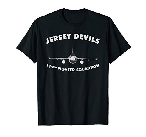 119th Fighter Squadron The Jersey Devils F-16 T-shirt