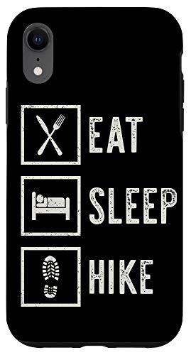 iPhone XR Eat Sleep Hike Phone Case Hiking Gift Case