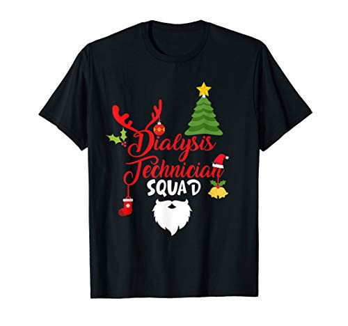 Dialysis Technician Effect Christmas Nephrology Tech T-Shirt