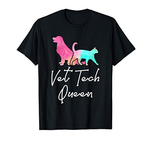 Vet Tech Queen Funny Veterinary Technician T-Shirt