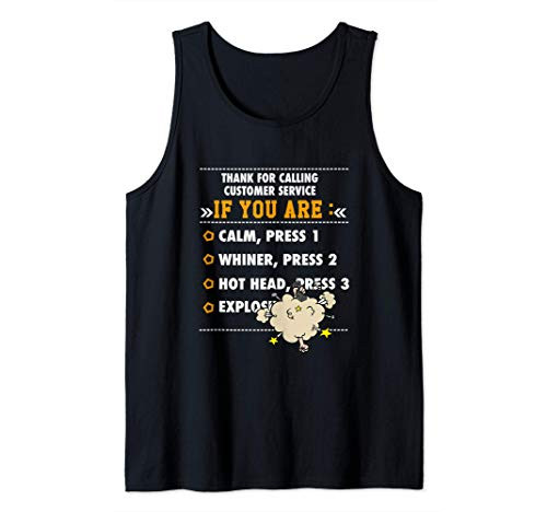 Thank you for calling tech support service Nerdy IT gifts Tank Top
