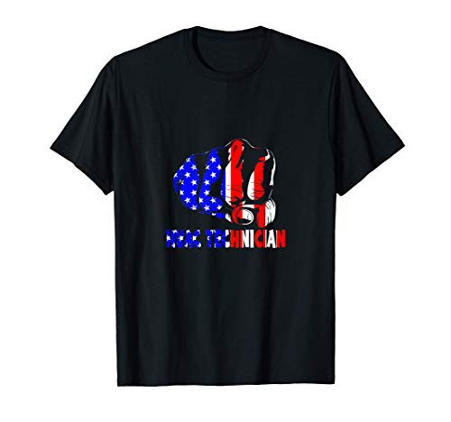 HVAC Technician US Flag Funny HVAC Tech T-Shirt