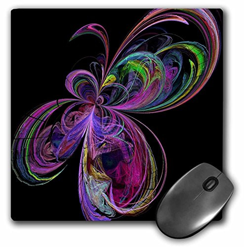 3dRose LLC 8 x 8 x 0.25 Inches Mouse Pad, Psychedelic Vivid Spiral (mp_29151_1)