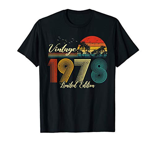 Vintage 1978 T-Shirt Limited Edition Men Women - 42 Birthday T-Shirt