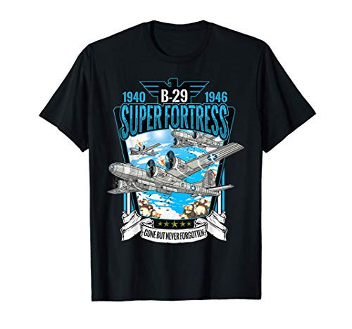 World War 2 Aircraft WWII B-29 Superfortress Bomber T-Shirt World War 2 Aircraft WWII B-29 Superfortress Bomber T-Shirt