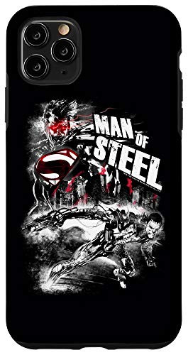 iPhone 11 Pro Max Man of Steel Superman Scratchy Steel Case