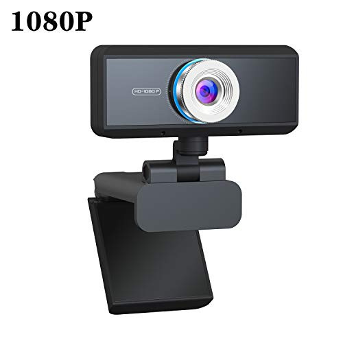 PC Webcam with Microphone 1080P HD Webcam Streaming Computer Web Camera Live Streaming Webcam Widescreen HD Video Webcam USB Computer Camera for PC Laptop Desktop Video Calling Conferencing