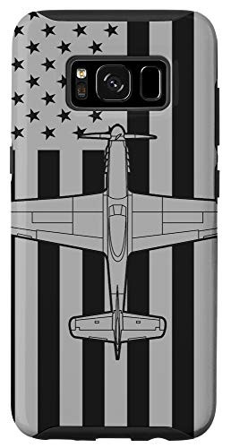 Galaxy S8 P-51 Mustang American Flag WWII Airplane Case