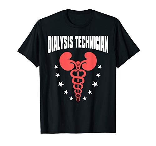 Dialysis Technician Heart Flags Nephrology Tech T-Shirt
