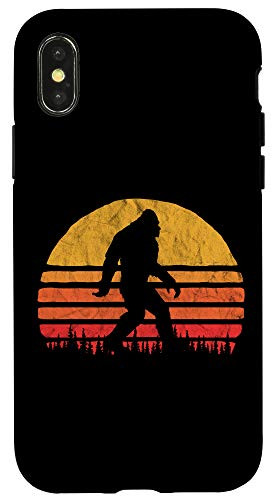 iPhone XXS Retro Bigfoot Silhouette Sun Believe Original 80s Graphic Case